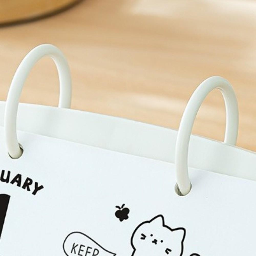 Plastic Daily Planner Cartoon Table Planner Photography Props Standing Flip Calendar  Home