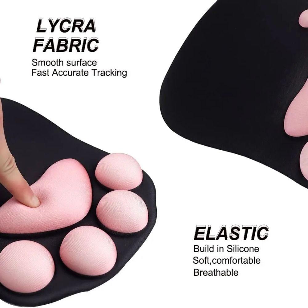 Hand Guard Gaming Mouse Pads Cartoon Mouse Wrist Pad Creative 3D Cat Paw Mouse Pad  Office Desk