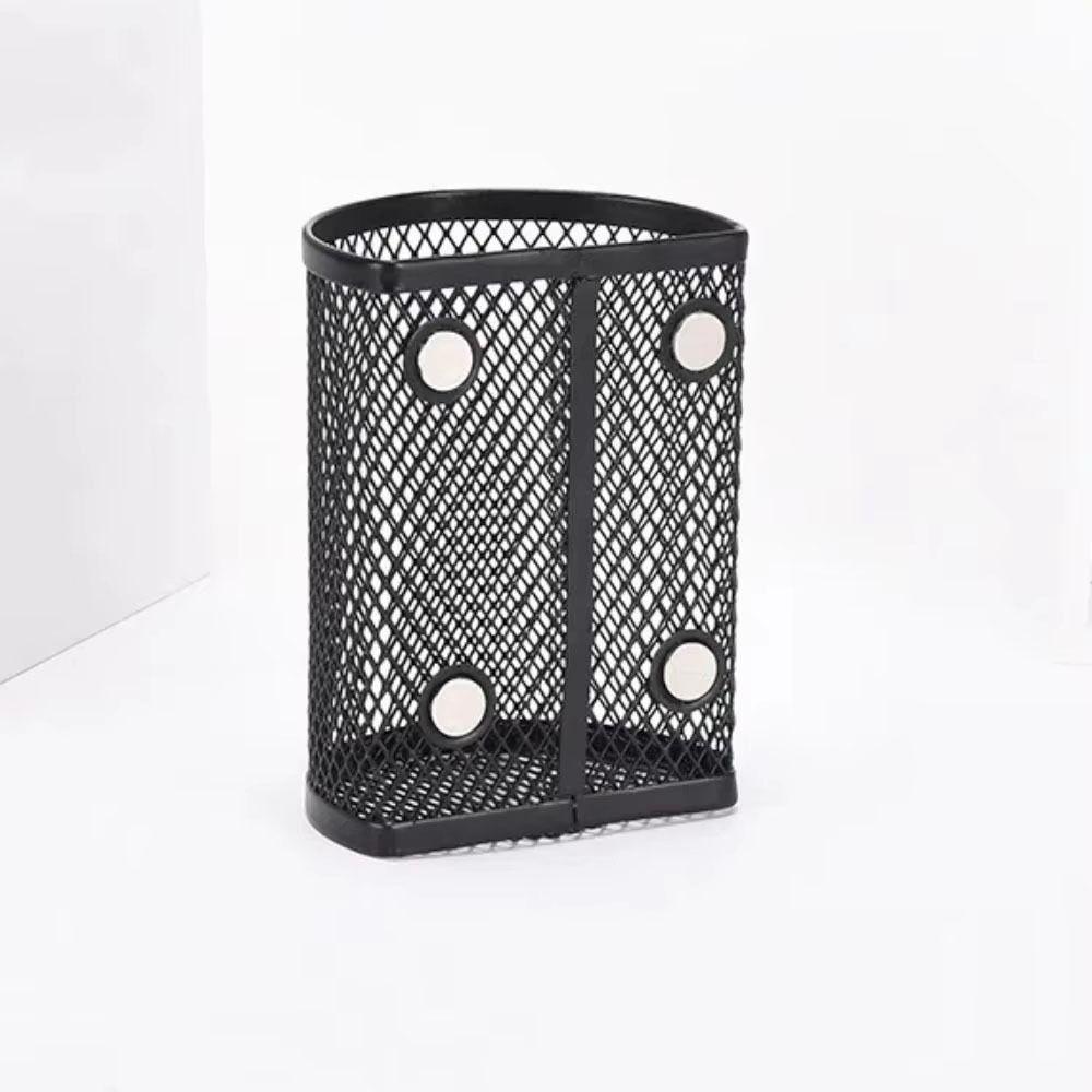 Mesh Magnetic Pencil Holder Strong Magnets Magnetic Storage Basket Metal Storage Box  Refrigerator
