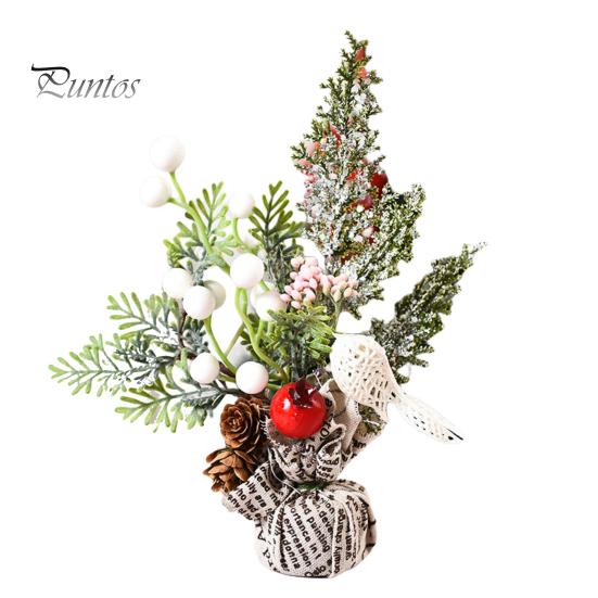 25 mini vánočních stromků Pevná základna Větev borovice Různé styly Party dekorace Roztomilá vánoční dekorace Foto rekvizity