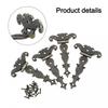 Sturdy Zinc Alloy T Hinges Set of 4 Decorative Hardware for Various Uses