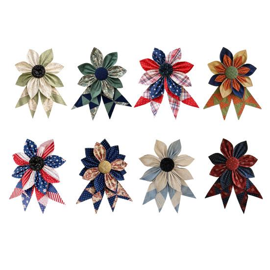 Flower Decorative Sign for Front Door Retro Burlap DIY Wreath And Bow Making Kit Artificial Floral Wall Hanging for Home Indoor Outdoor Decor