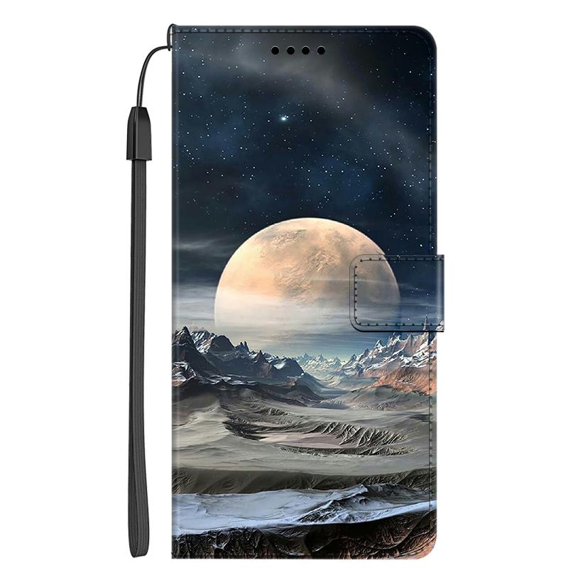 Leder Klapphüllen Für Honor 90 Lite 5G Hüllen Honor90 Portemonnaie Buch Kartenständer Schutz Bemalte Handyhüllen Für Honor 90 5G Taschen