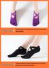 Ballet Style Non-slip Gel Yoga Socks, Cotton Five-Toe Sports Socks
