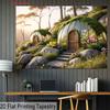 2D Fairytale Garden Backdrop 2D Enchanted Dome Glass House Wildflowers Photo Background for Photo Booth