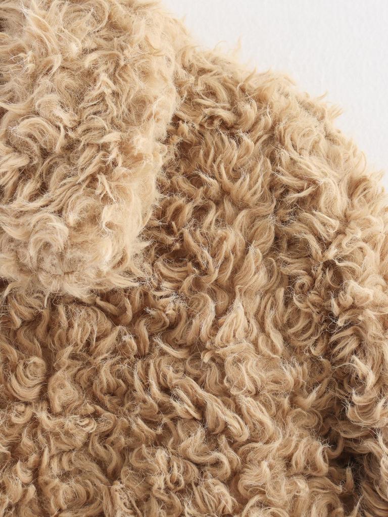 Dámský 2025 Kudrnatý Střižní Kabát - Nový Horký Styl