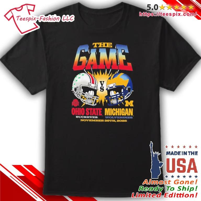 Buckeyes Vs Wolverines 2025 The Game Football Rivalry T-Shirt Unisex T-Shirt S