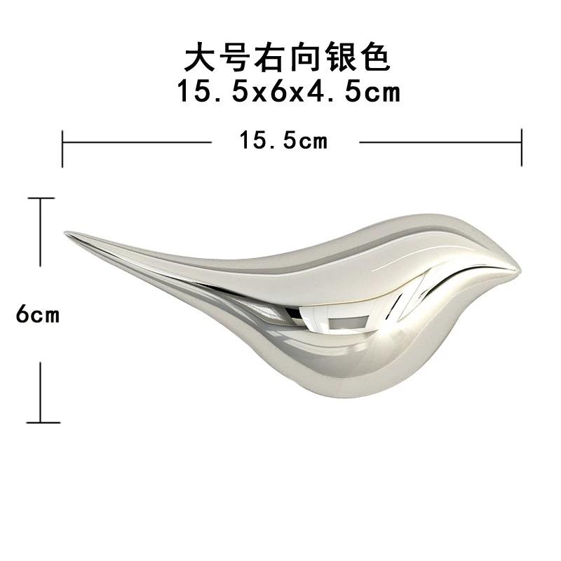 Living Room Wall Mounted Background Display Three-dimensional Bird Electroplating Simulation Animal Wall Mounted Decoration