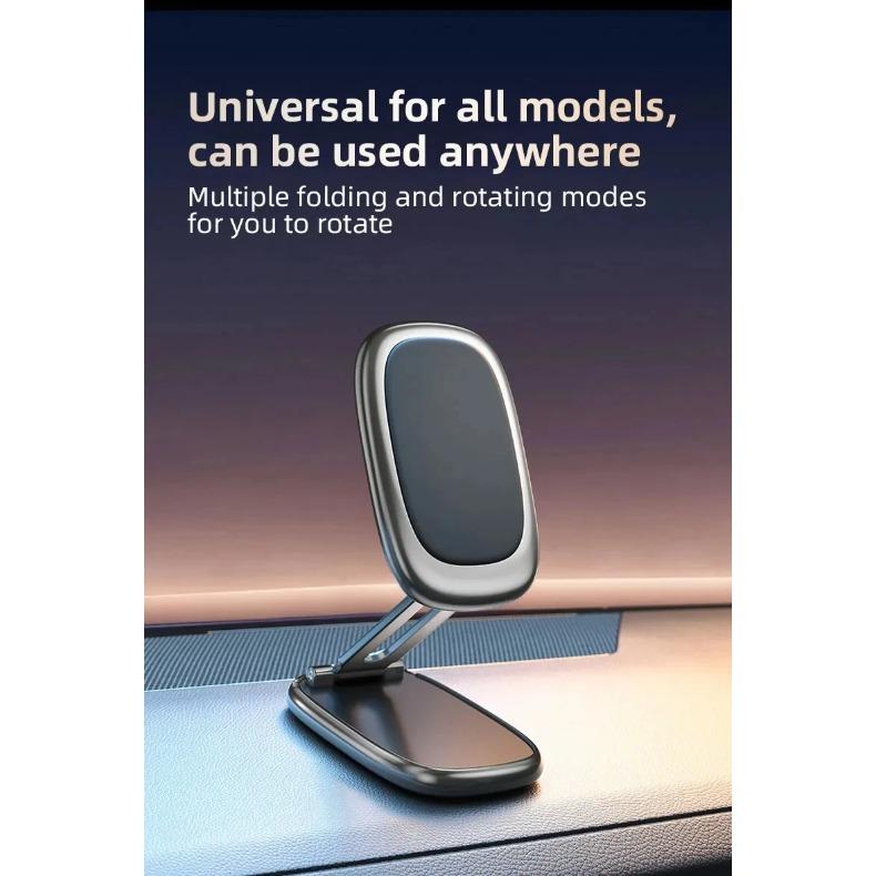 Mini Magnetic Car Phone Holder Rotatable Collapsible Magnet Smartphone Mobile Stand Cell GPS For iPhone Xiaomi Huawei Samsung LG