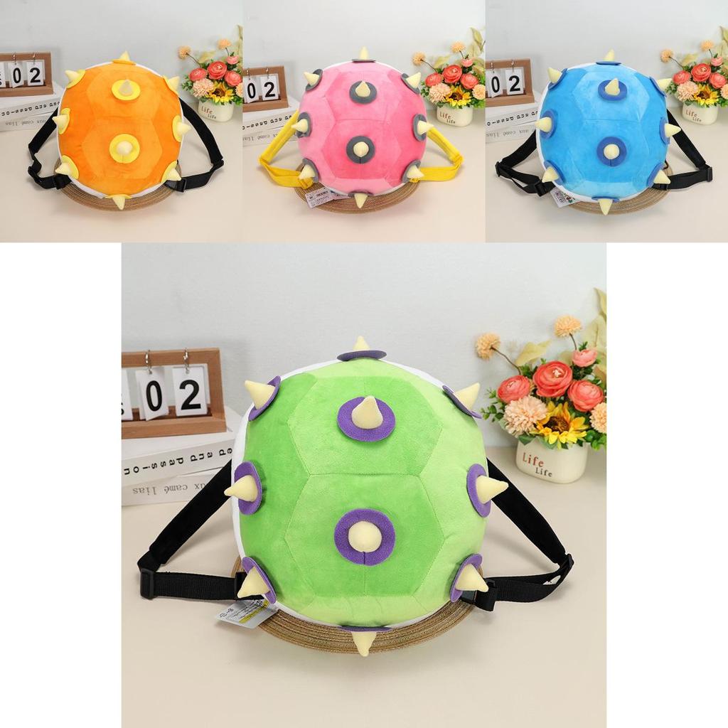 30cm Mario Turtle Shell Plush Backpack With Koopa Dragon Son Kids Shoulder Bag