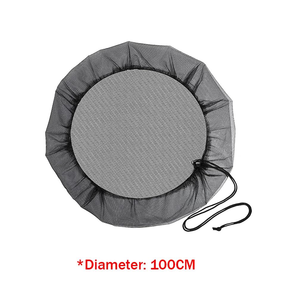 Outdoor Garden Mesh Cover 60-120cm Rain Barrel PE Water Collection Bucket Filter Net Anti Mosquito Water Protection Netting