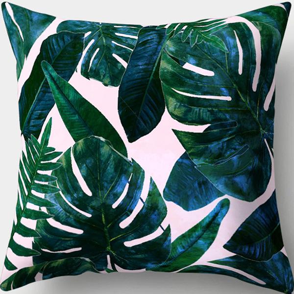 New Creative Home Green Plant Succulent Pillowcase Flower Leaves Car Pillow Cushion