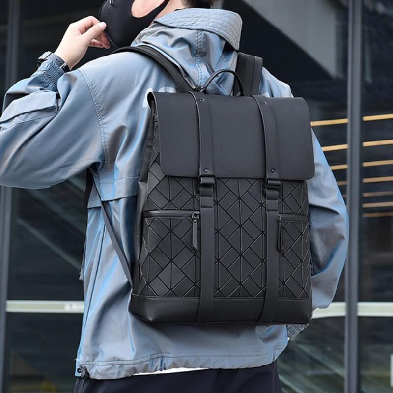 Мужской рюкзак Li Shen с ромбовидным узором