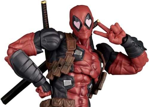 Kaiyodo Revoltech Amazing Yamaguchi Deadpool Ver. 2.5, Approximately 170mm Tall, Non-scale PVC & ABS Painted Action Figure