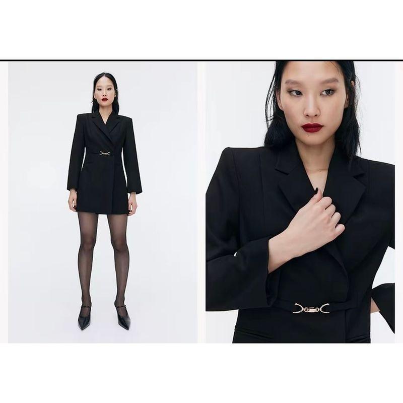 Za Autumn New Women clothes 2025 Western Style Design Twill Suit Commuter Guest dresses 1269362