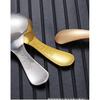 Wjq&linyuzi 1Pc Short Handle Dessert Spoon Stainless Steel Sugar Salt Spice Spoon Condiment Tea Coffee Scoop Kitchen Tools Small Kids Spoon (gold),