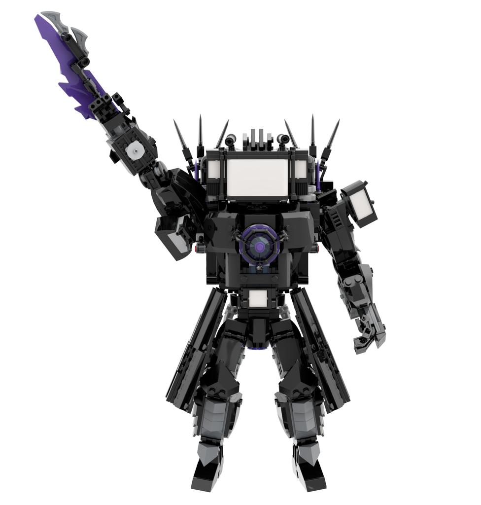 MOC Latest Version Skibidi Toilet Builing Blocks Action Figure Titan Speakerman Clock Cameraman Bricks for Birthday Xmas Gifts
