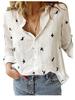 Solid Color Casual Loose Long Sleeve Linen Shirt
