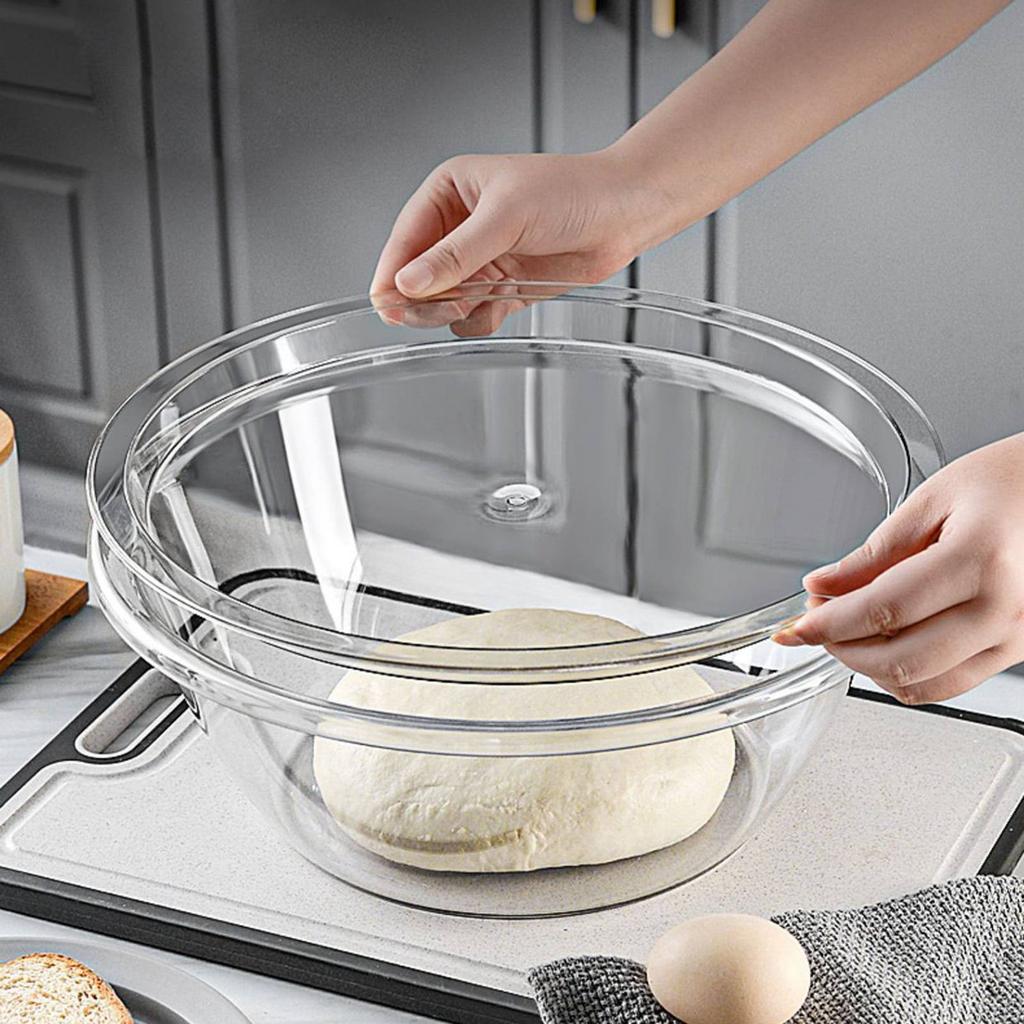 Plastic Mixing Bowl Large Capacity Non Stick Kneading Bowl Ingredients Food Prep Serving Container for Dough Eggs Large