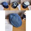 Minimalist Denim Duckbill Hat With Sunblock Airflow For Spring Autumn Fashion