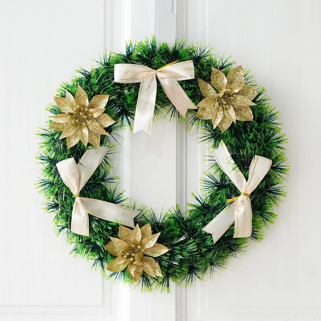 Western Grass Christmas Wreath: Door & Wall Hanging Decorations for Hotels, Malls, and Homes