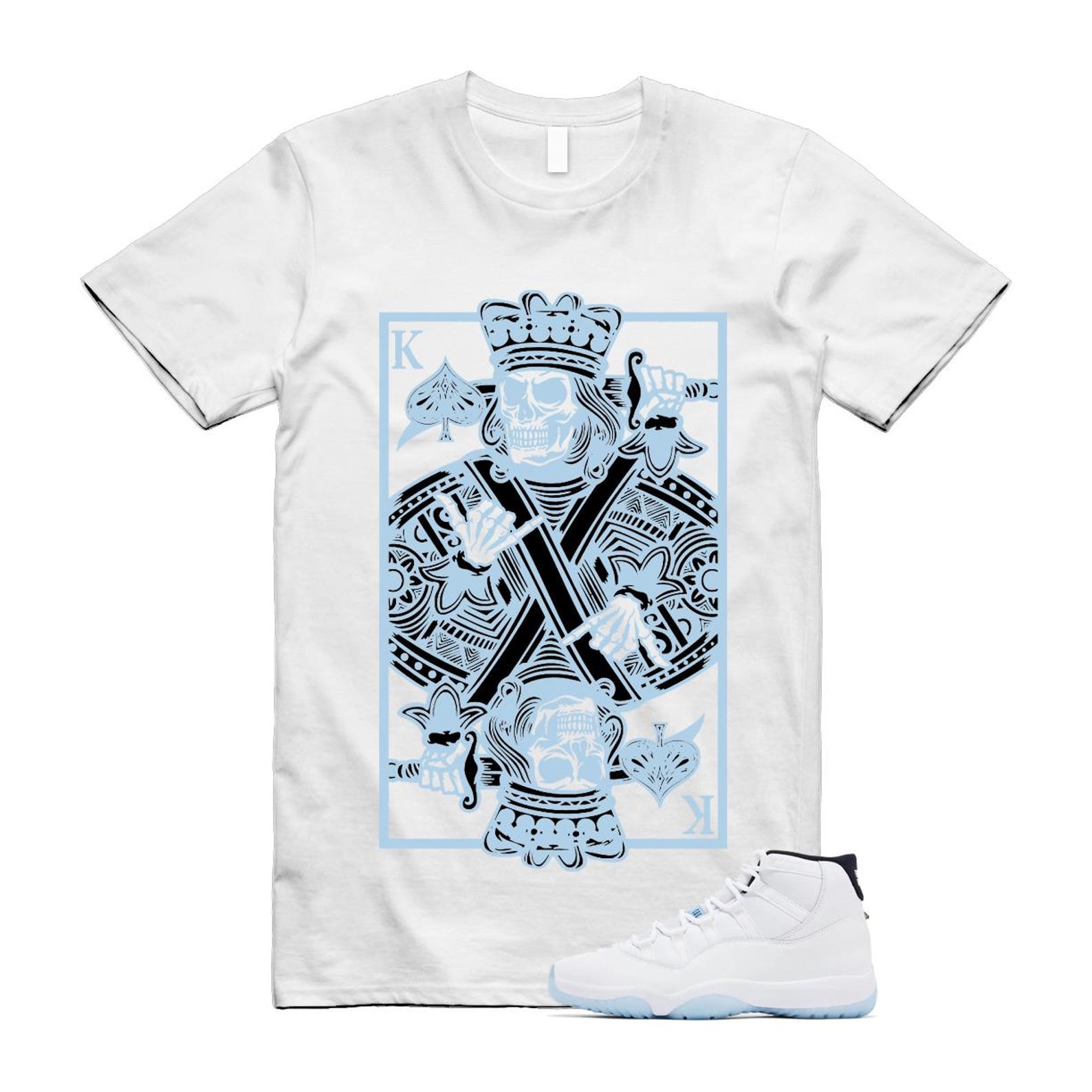11 Legend Blue White Black 2024 T Shirt Match KC 3XL