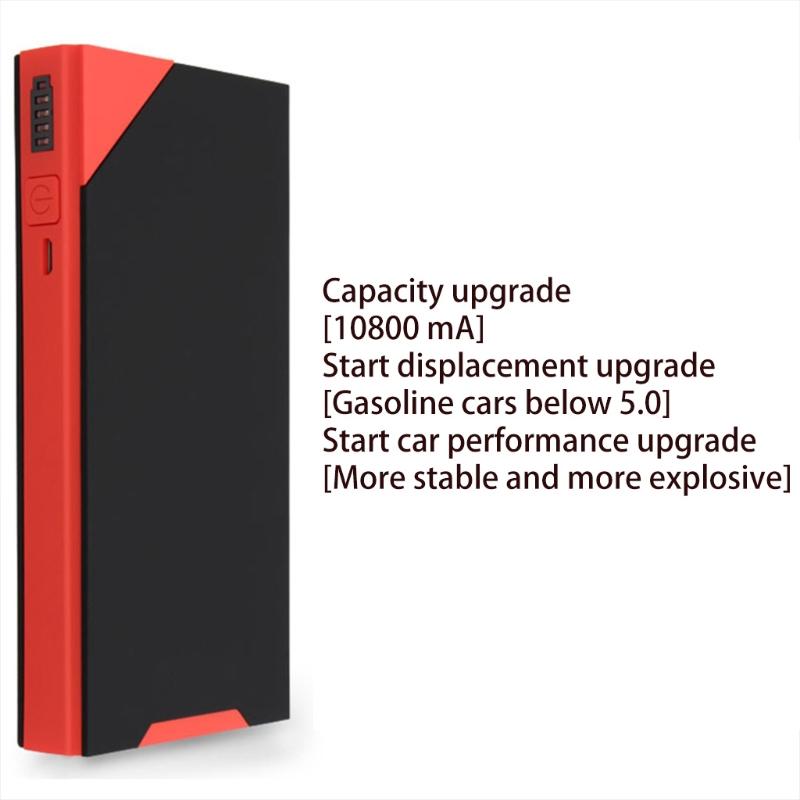 Portable Car Jump Starters 10800mAh 12V Auto Starting Device Charger Start Emergency Battery for Mobile Devices Phones