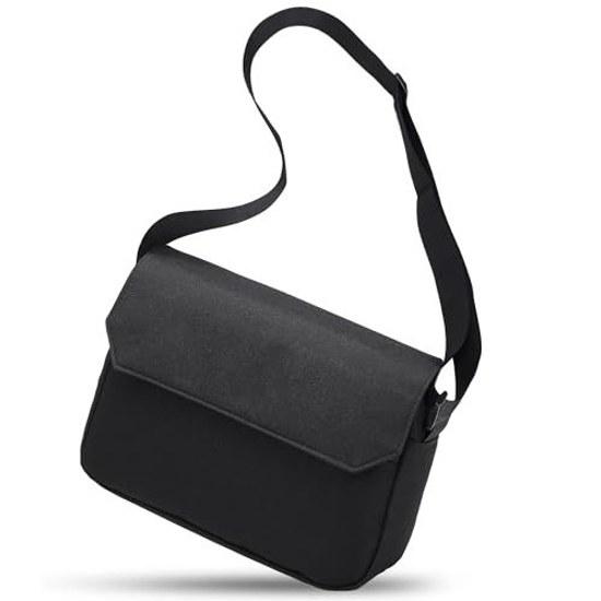 Flechazo Shoulder Bag Men Carry RFID Skimming Prevention Waterproof Water-Resistant Zipper Lightweight Security Pouch Small Size Commuting Business