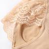 Women's High-Waisted Lace Trim Body Shaping Tummy Control Butt Lifting Triangle Panties with Boning Anti-Roll Edge