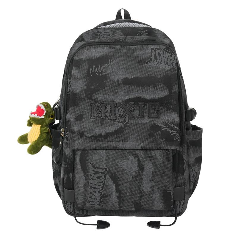 Junior High School Student Schoolbag Graffiti Men's Backpack