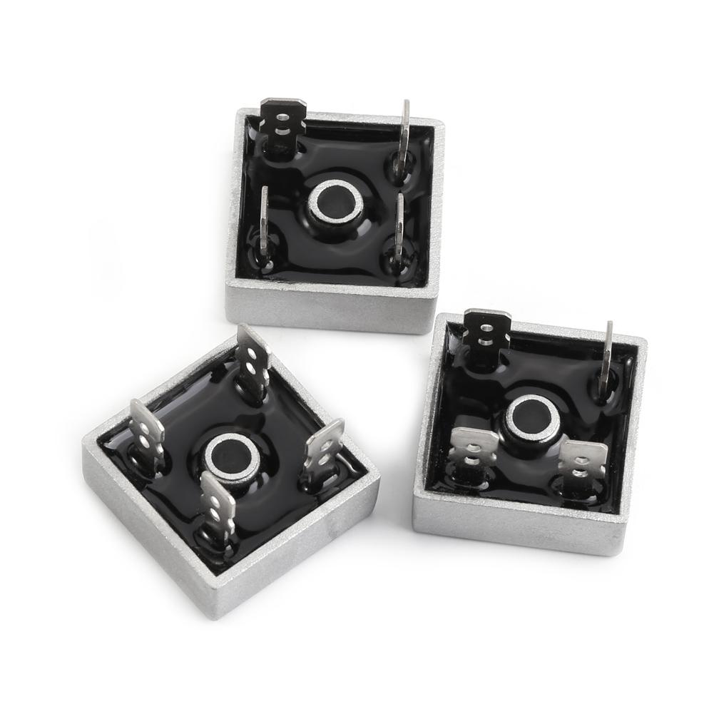 10pcs KBPC5010 50A 1000V High Power Metal Case Single Phase Diode Bridge Rectifiers