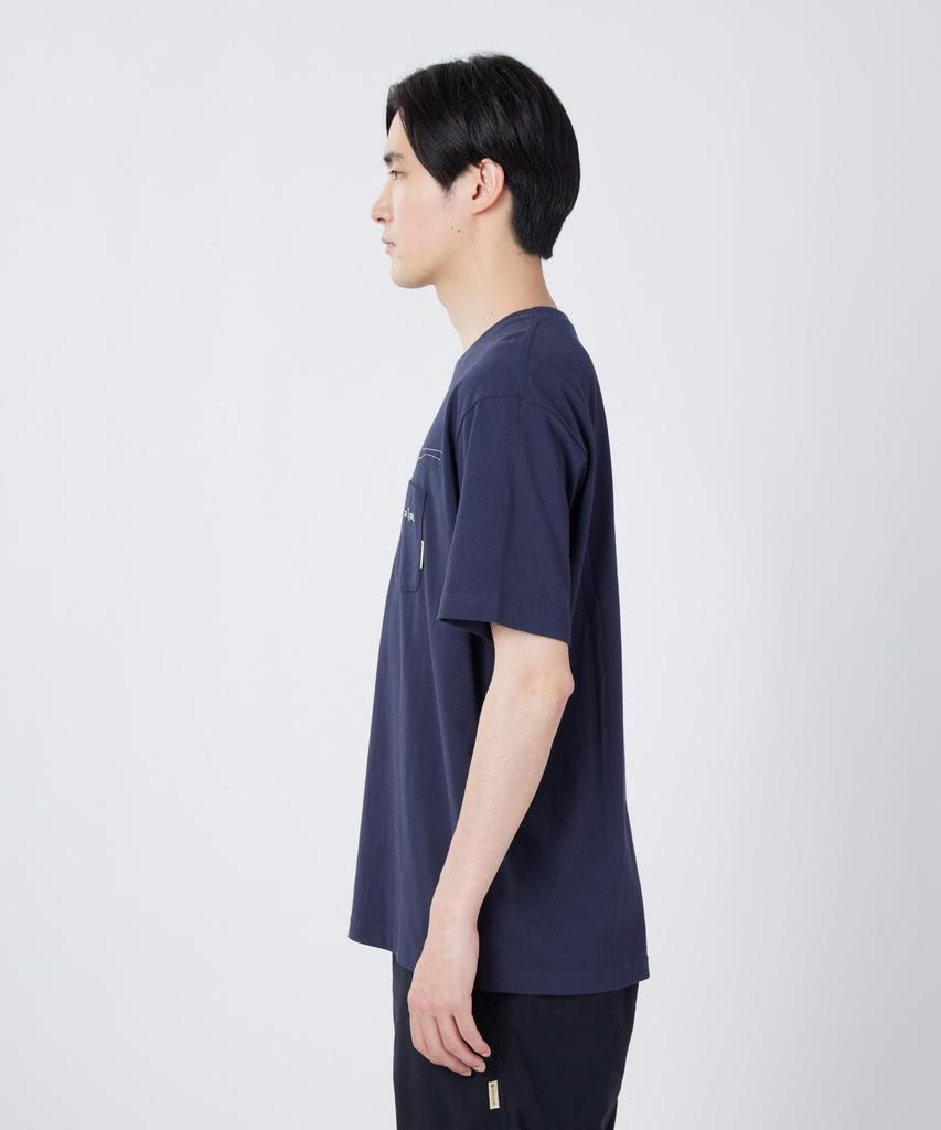 Trad Label Cast Light Short Size INDIGO [Snow Peak] T-Shirt SPTL-TS-26SU903 T-shirt, Sleeve, Men's/Women's, M,