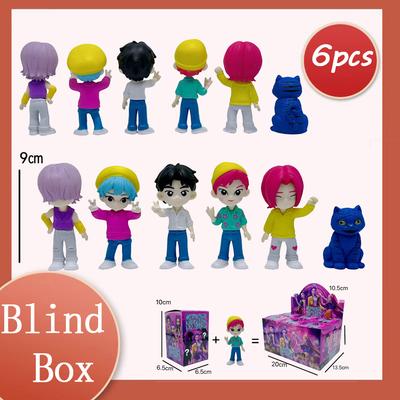 Anime Kpop Demon Hunter Figures Blind Box Mystery Box Set Derpy Tiger Rumi Mira Zoey Sussy Figurines South Korea Fan Gifts