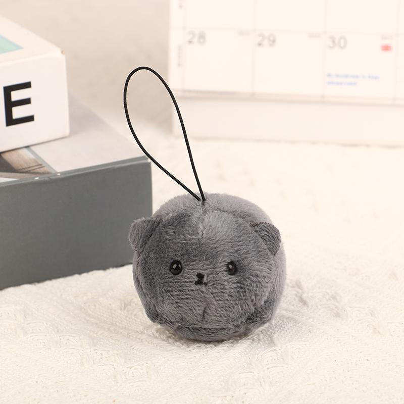 Lovely Cartoon Cat Pendant Keychain for Children Cute Plush Kitten Animal Keyring Llaveros