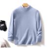Herren Casual Wollpullover - Halber Rollkragen, Lockere Passform, Warme Strick-Basisschicht für Herbst und Winter