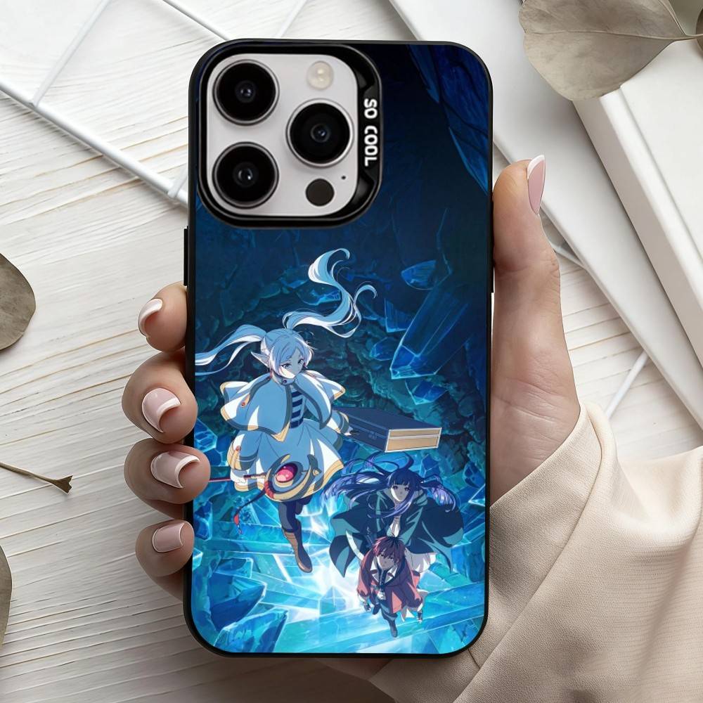 Manga Frieren Beyond Journeys End Phone Case For iPhone17,16,15,14,13,12,11 Plus,Pro Max Candy Silver Plated Inside Cover