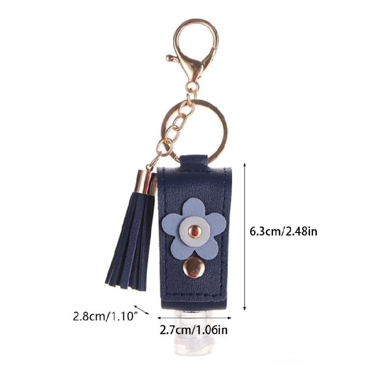 Travel Size Empty Bottles Sanitizer Holder with Keychain Small Squeeze Bottle