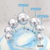 Cake Decoration Balls: Gold & Silver Spheres for Baking & Christmas Decor