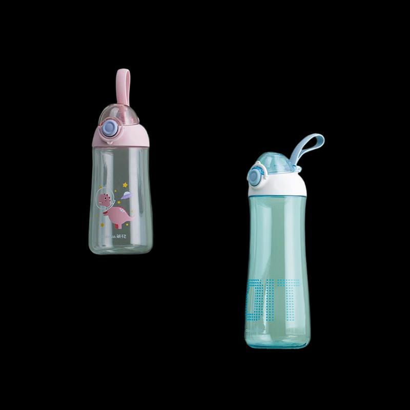 Camellia 530ml Portable Flip-Top Plastic Water Bottle