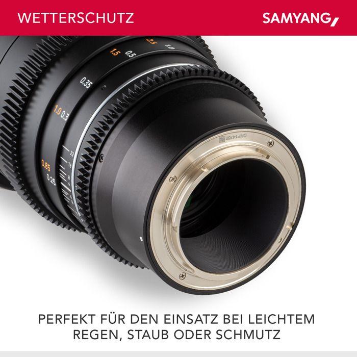 Samyang objectif vidéo vdslr 24mm t1.5 mk2 compatible avec sony e