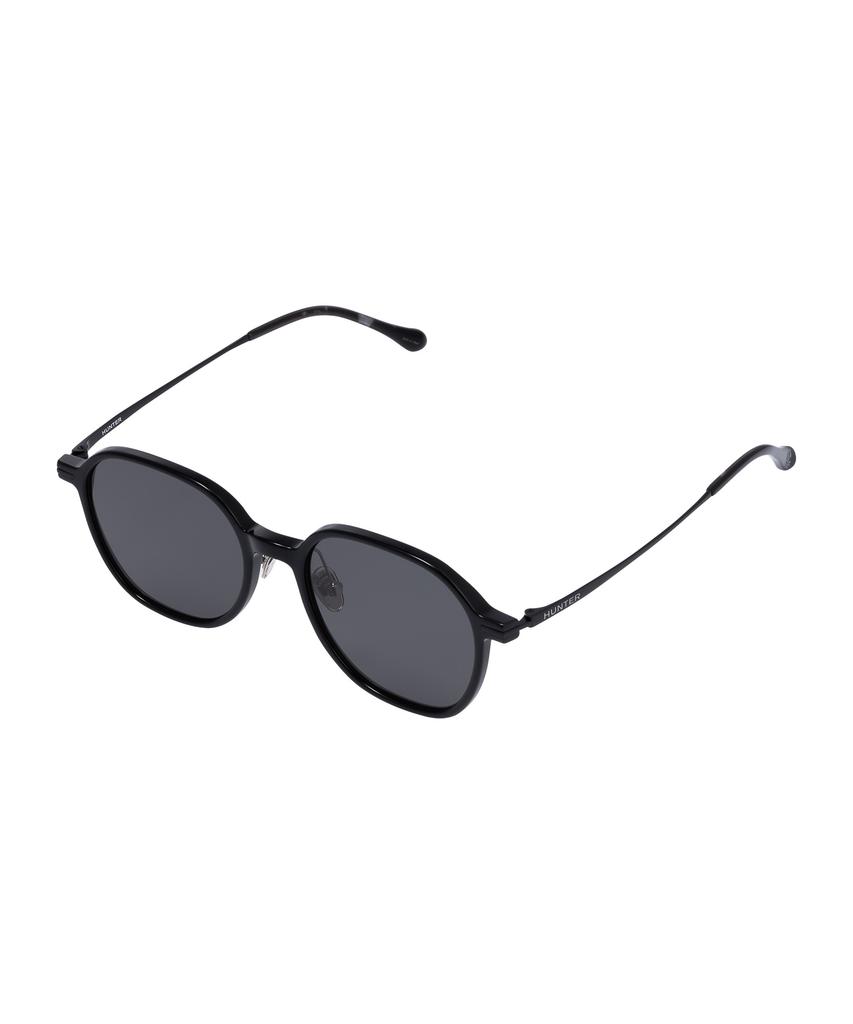 Heonteoaiweeo [Unisex] Square Combination Sunglasses Matte Black Hta01