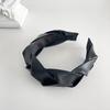 Luxury French Leather Braided Headband for Enhanced Height, Retro, Simple Design Hairpin