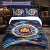West Ham United Calcio Set Biancheria da Letto 3 Pezzi Morbido Set Copripiumino con Federe Set Decorazione Camera da Letto per la Casa