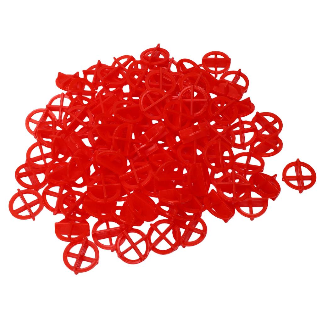 500 Stück Entfernbare Fliesenabstandshalter 1/16 Zoll 2 mm Wiederverwendbar Wandboden Bauwerkzeug Fliesen-Nivelliersystem Rot 2,0 mm
