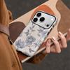 Amazon popular simple retro flower film two-in-one apple 15/16pro thickened anti-drop case iphone17