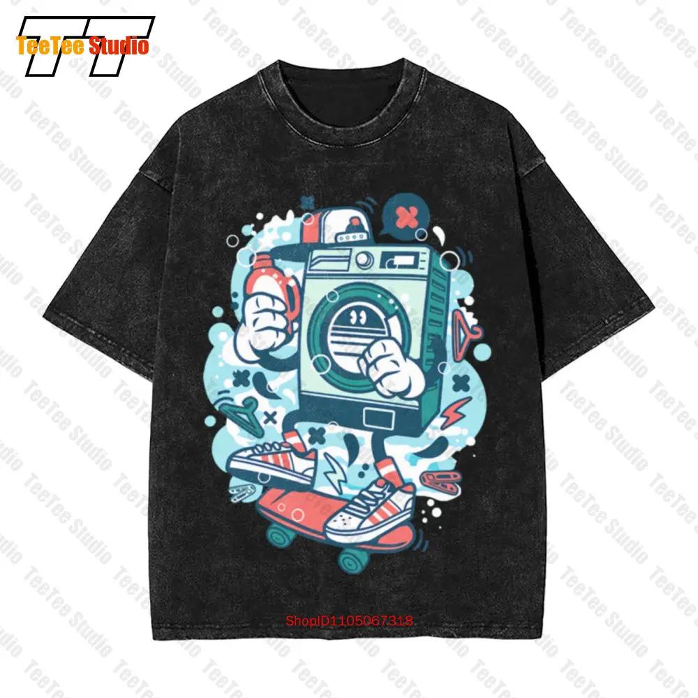 Washing Machine Vintage Oversized T-Shirt JZ2G