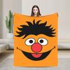 Sesames Streets Cartoon Blanket Warm Soft Fashion Plush Throw Blanket For Living Room Camping Flannel Bedspread Bed Cover