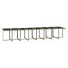 21 piece Garden Dining Set with Cushions Poly Rattan Beige
