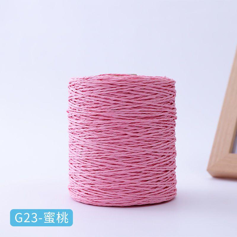 150g Baumwoll-Raffiagarn Natur zum Handstricken Häkeln Sommer Strohhüte Sandalen Haken Taschen Papiergrasfaden 1 Knäuel\=280M