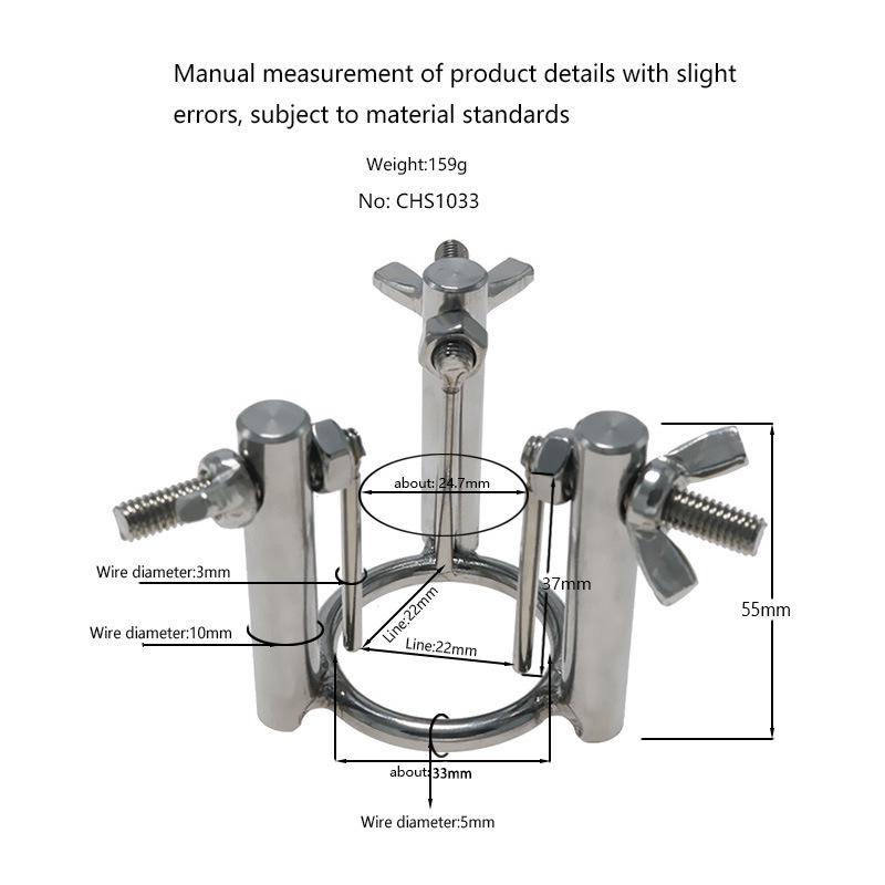 Chaqiu Stainless Steel Urethral Dilator for Men: Adult Training Prop with Three Pillars